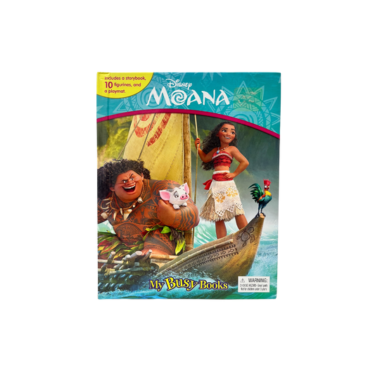 DISNEY BOOKS MOANA WITH MINI TOYS AND FULL GAME INSIDE