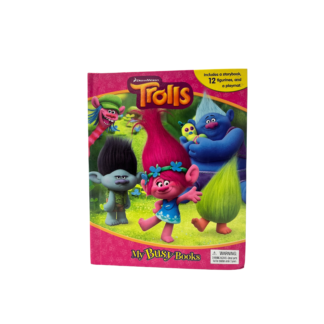 DISNEY BOOKS TROLLS WITH MINI TOYS AND FULL GAME INSIDE