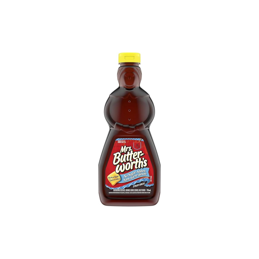Mrs. Butterworth’s No Sugar Added Syrup - Thick-n’-Rich Breakfast Syrup, 710 mL Bottle