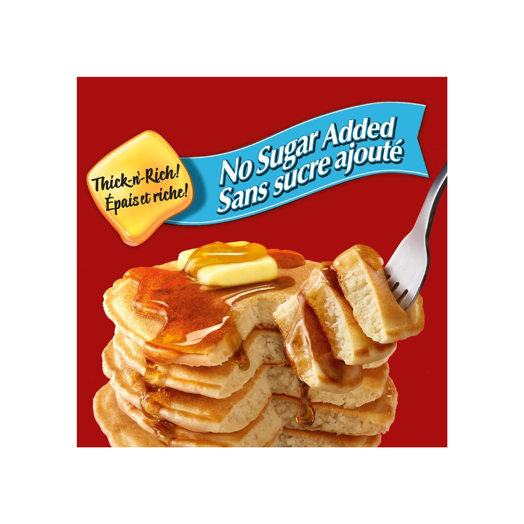Mrs. Butterworth’s No Sugar Added Syrup - Thick-n’-Rich Breakfast Syrup, 710 mL Bottle