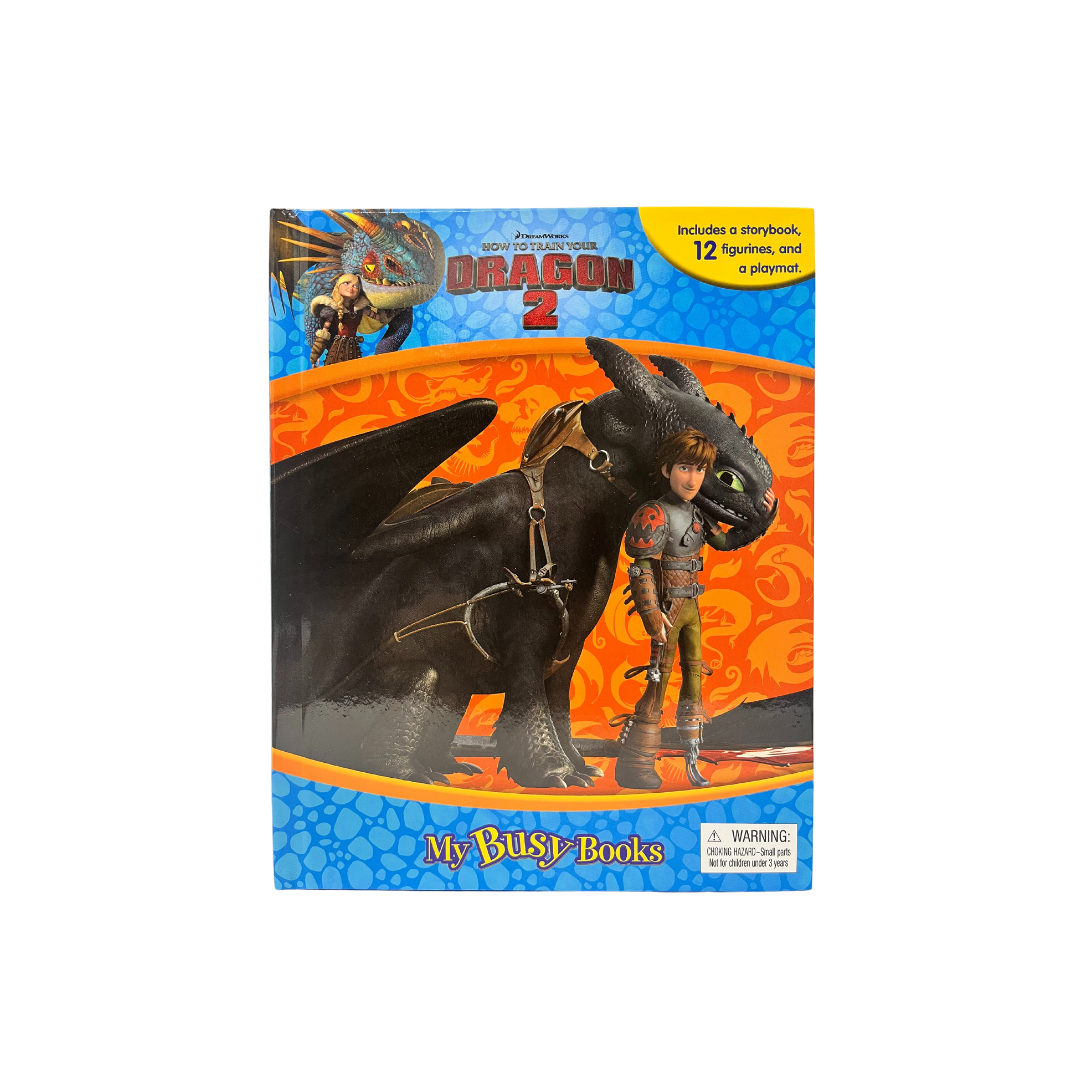 DISNEY BOOK DRAGON 2 WITH MINI TOYS AND FULL GAME INSIDE