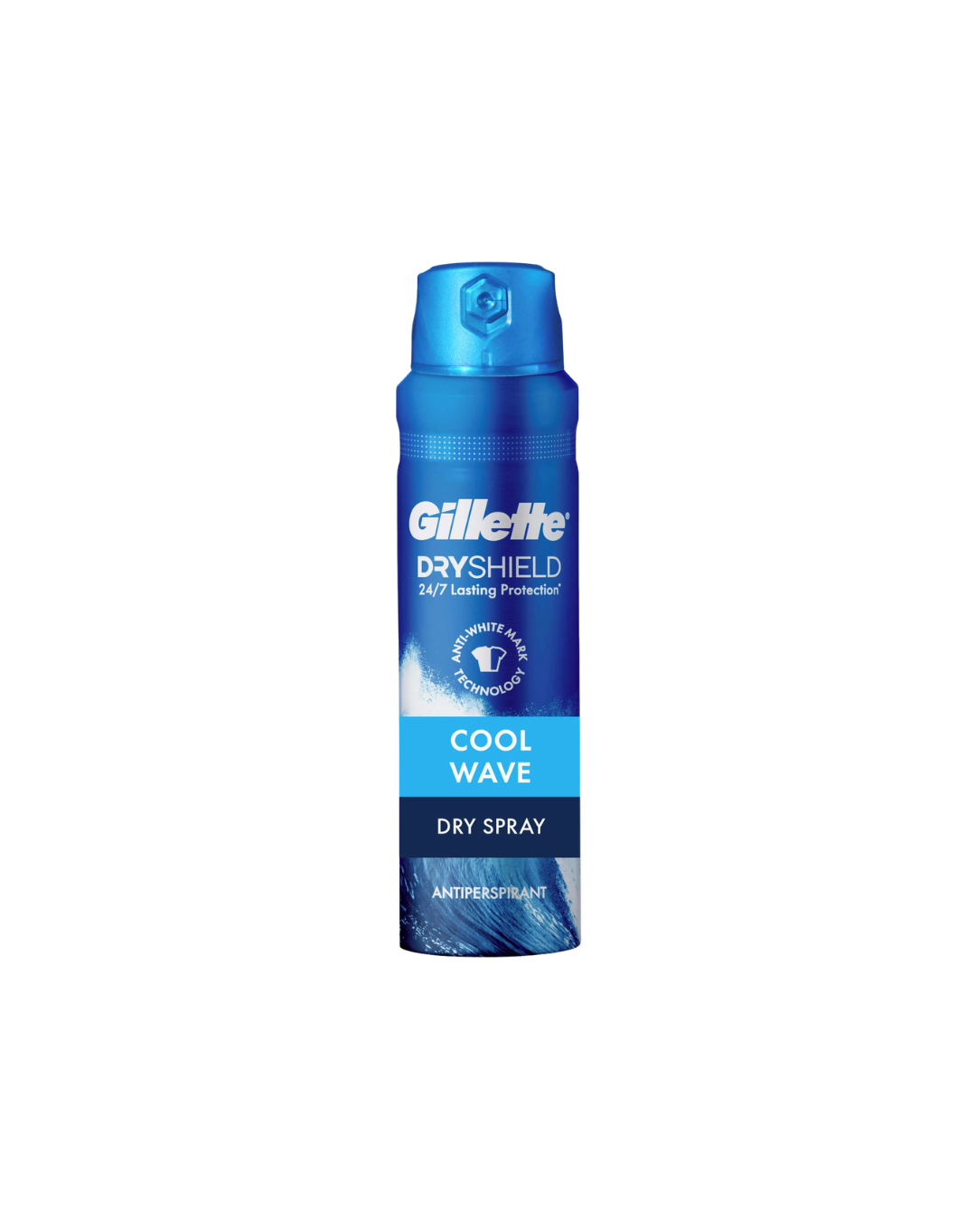 Gillette Dry Body Spray Antiperspirant & Deodorant for Men Cool Wave