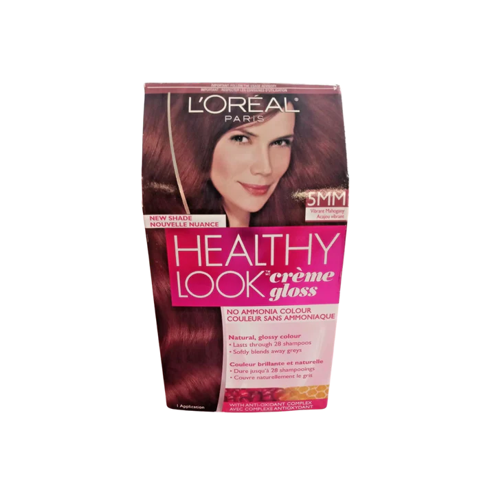 LOREAL HEALTHY LOOK VIBRANT MAHOGANY AMMONIA FREE NATURAL, GLOSSY COLOUR