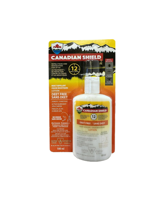 Canadian Shield Insect Repellent Lotion20% Icaridin – DEET Free – Up to 12 Hours Protection – 100 mL
