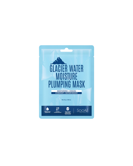 Soo'AE Glacier Water Moisture Plumping Sheet Mask – Hydrating & Cooling Face Mask – 25 g