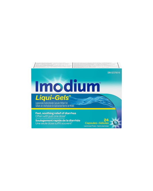 Imodium Diarrhea Relief, Liqui-Gels, 24 Count