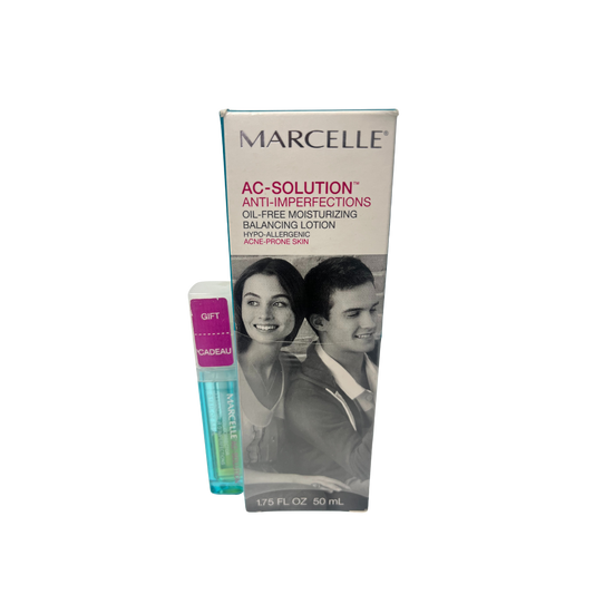 MARCELLE AC SOLUTION ANTI IMPERFECTIONS OIL FREE BALANCING LOTION 50ML SET