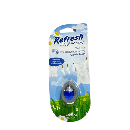 VENT CLIP AIR FRESHENER FRESH LINEN SCENT