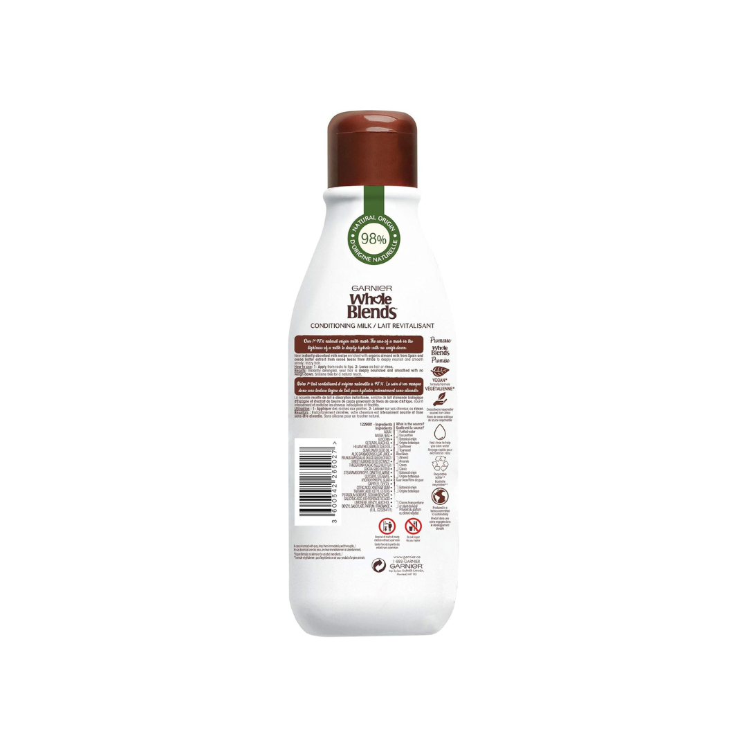 Garnier Whole Blends Conditioning Milk Smoothing Cocoa, 250 Milliliters