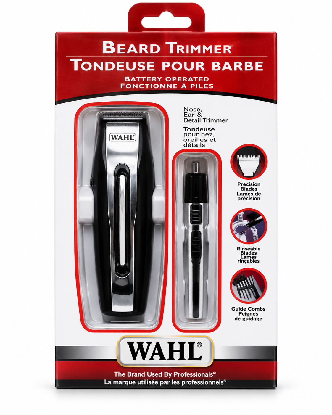 Wahl Beard Trimmer Set with Ear & Nose Trimmer – Model #3299
