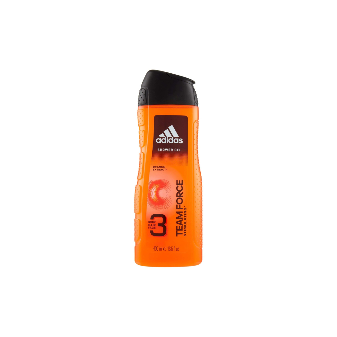 Adidas Team force Stimulating 3-in-1 Shower Gel & Shampoo for Men 400ml