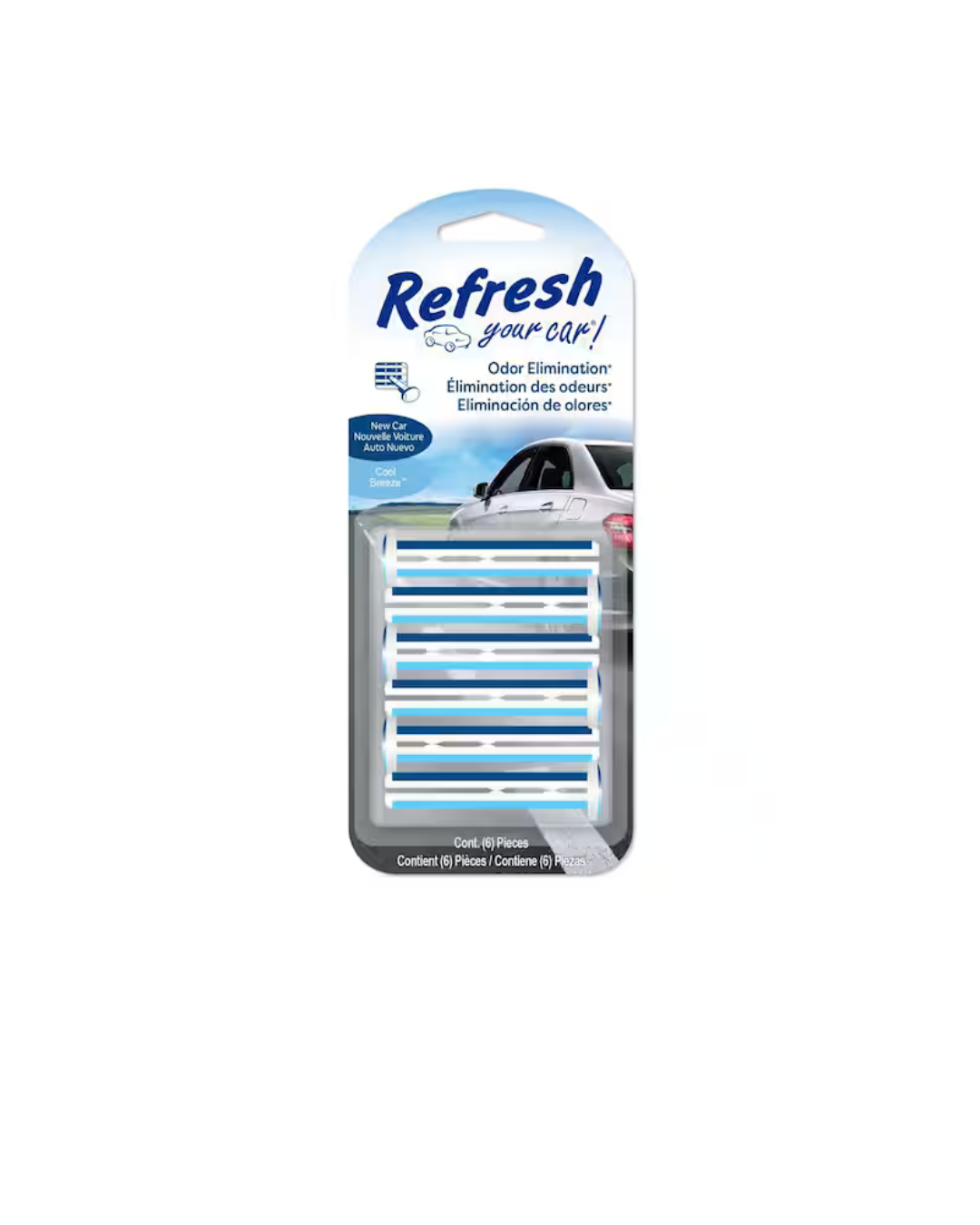 REFRESH YOUR CAR ODOR ELIMINATOR MARINE 6 VENT CLIPS EACH LAST UP TO 60 DAYS OF FRESHNESS