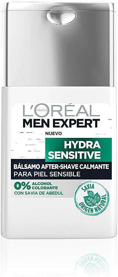 LOREAL MEN EXPERT HYDRA SENSITIVE 125ML BIRCH SAP ENRICHED AFTER SAVE FOR SENSITIVE SKIN