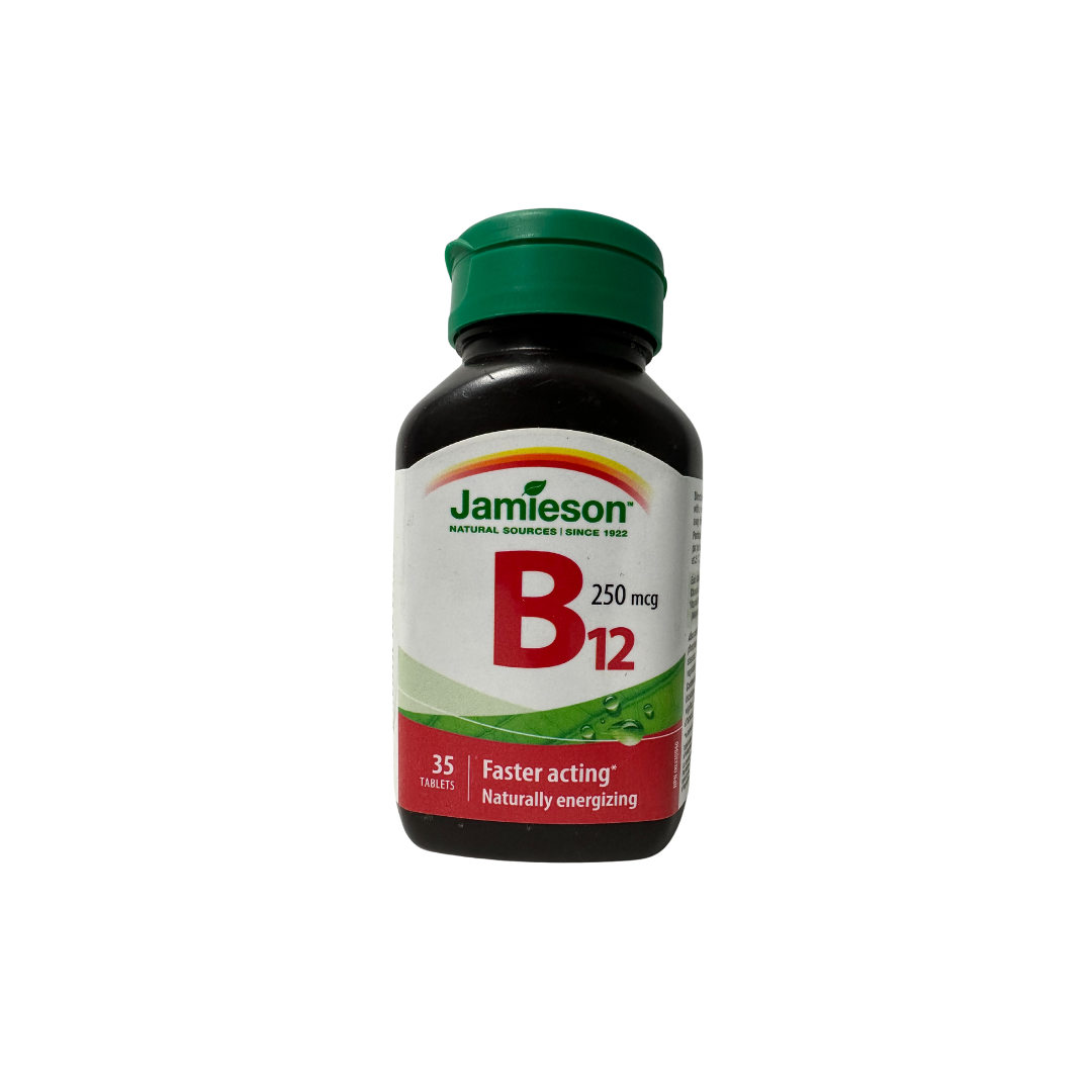 Jamieson Vitamin B12 250 mcg Tablets, 35 tablets