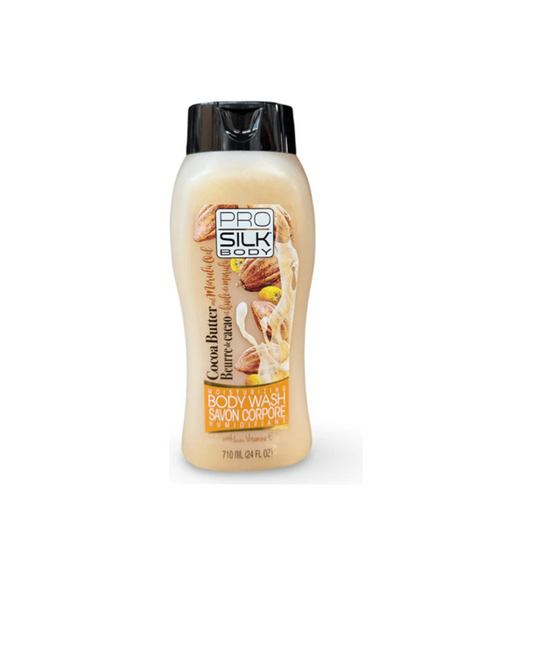 Pro Silk Body Cocoa Butter And Marula Oil Moisturizing Body Wash w Vitamin E, 710ml Made in Canada