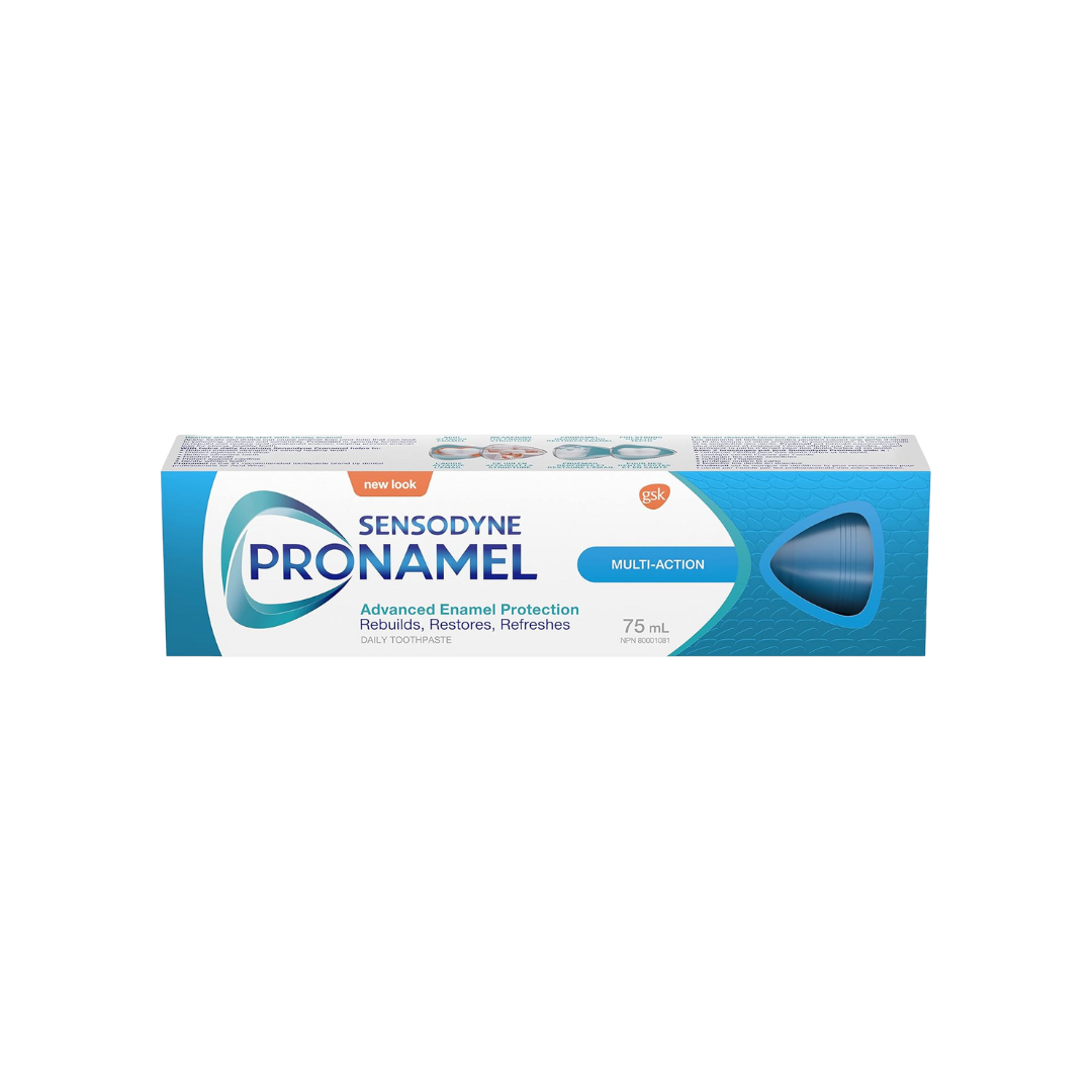 Pronamel Multi-Action Daily Enamel Care Toothpaste for Whitening and Sensitivity, Cleansing Mint Flavour, 75mL (Packaging May Vary)