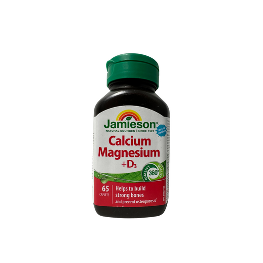 Jamieson Calcium Magnesium + D3 65 caplets