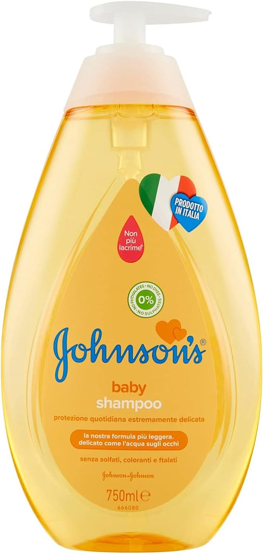 JOHNSON & JOHNSON SHAMPOO 750ML PUMP GENTLE ON EYE HYPOALLERGENIC # 1 SELLING BABY SHAMPOO ON THE MARKET WORLD WIDE