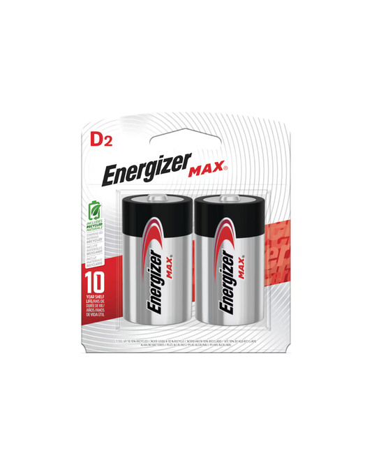Energizer MAX D2 Alkaline Batteries