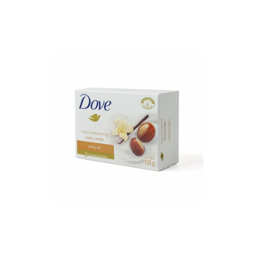 Dove Shea Butter Beauty Cream Moisturizing Bar Soap with Vanilla Scent