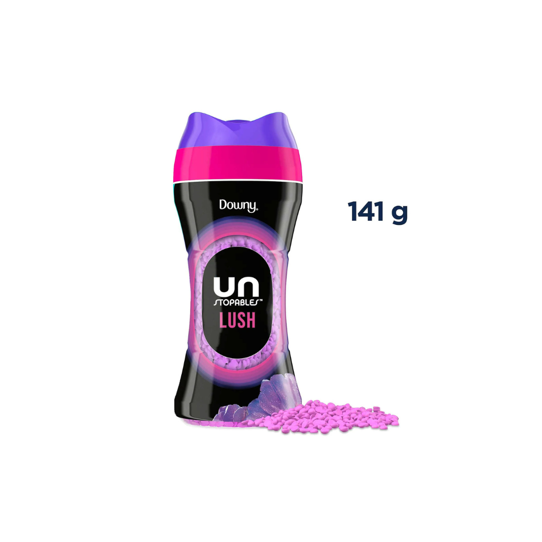 Downy Unstopables In Wash Scent Booster Beads, Lush Scent, Laundry Beads for odour Protection, Downy Scent Booster Beads, Laundry Scent Boosters, 141G