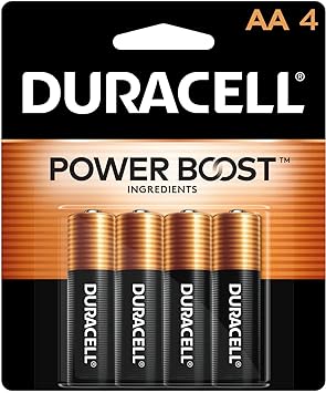 DURACELL AA4 BATTERIES BB 2034 COPPERTOP