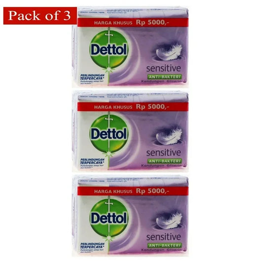 Dettol 100g Soap Sensitive (Pack of 3)