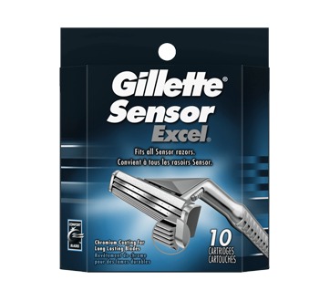 Gillette Sensor Excel Men's Razor Blade Refills, 10 units