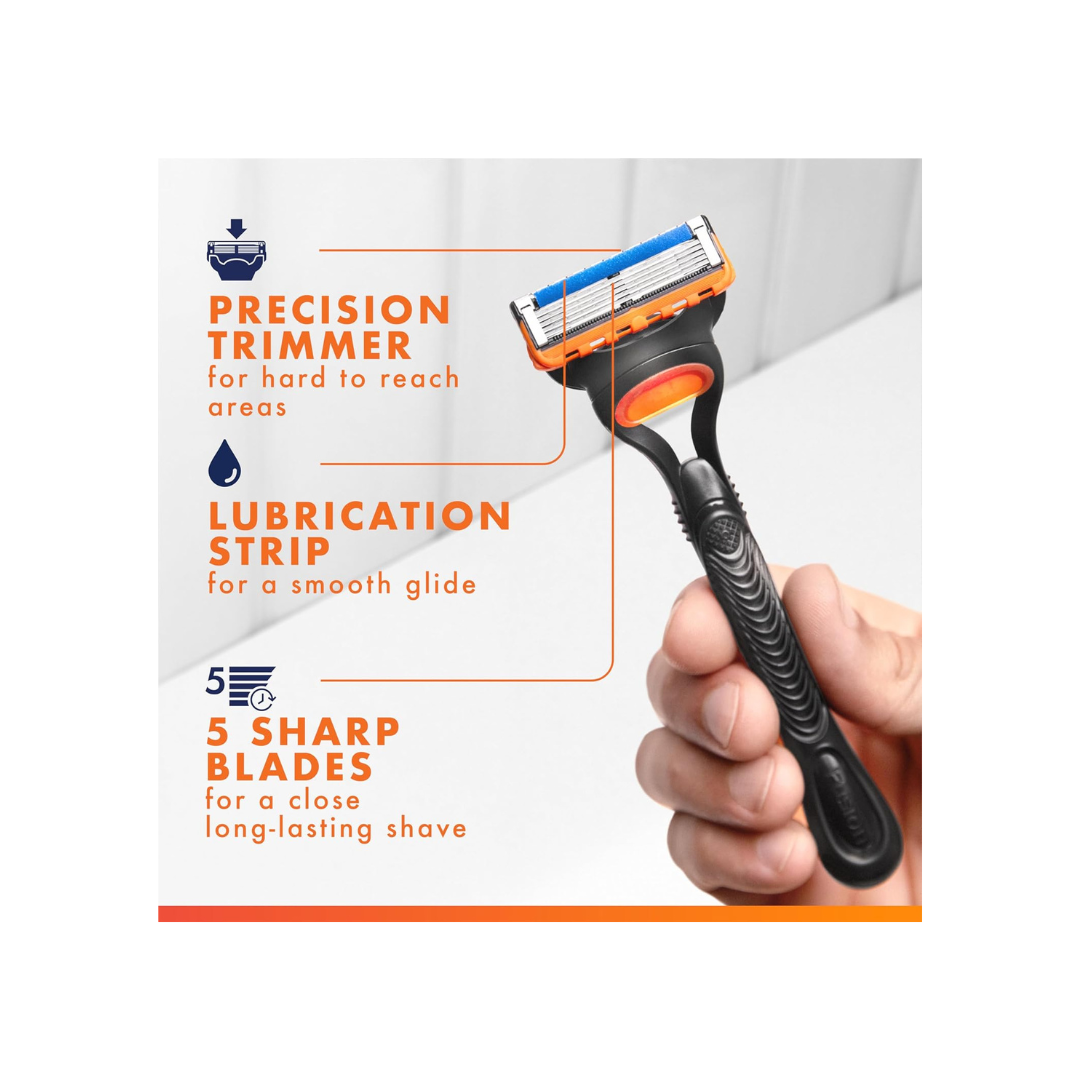 Gillette Fusion5 Men's Razor Blade Refills, 12 Refills