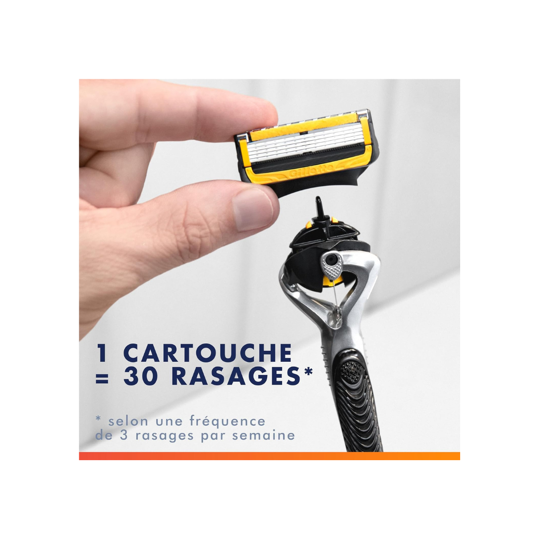 Gillette Fusion5 ProGlide Shield Razor Cartridges for Men with FlexBall Razor Handle for Incredible Shaving Comfort and a Close Shave, 8 Razor Refills