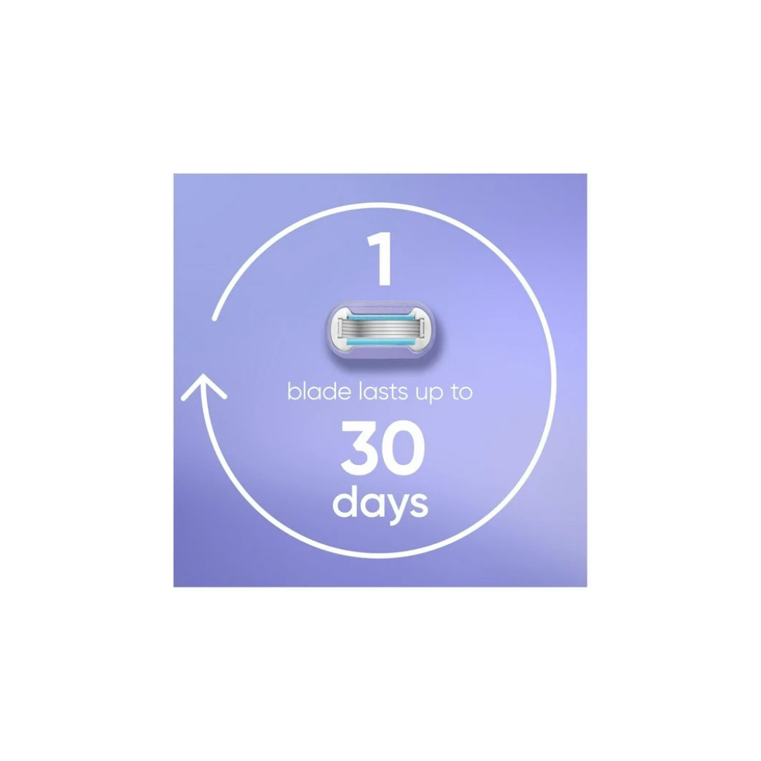 Gillette Venus Deluxe Smooth Swirl Women's Razor Blade Refills, 4CT