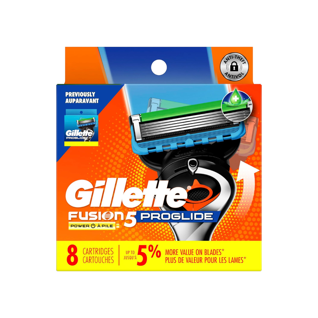 Gillette ProGlide Power Men's Razor Blade Refill Catridges, 8 Count