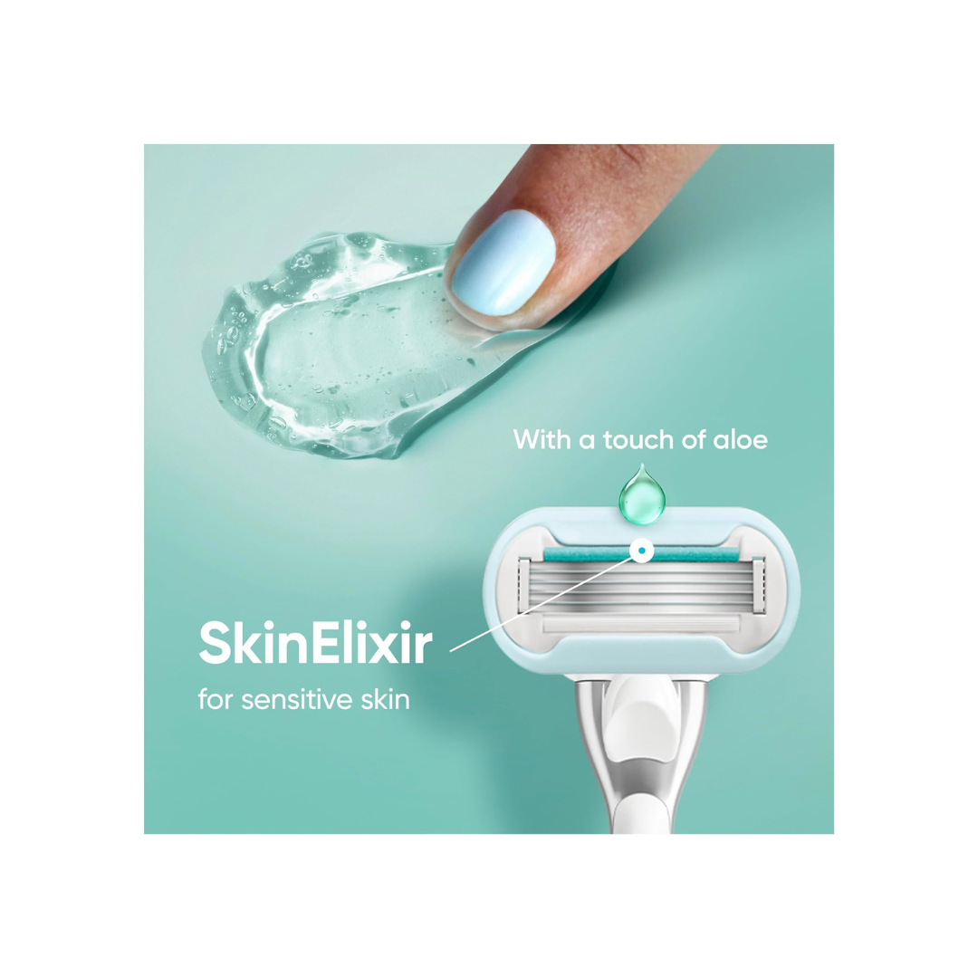 Gillette Venus Deluxe Smooth Sensitive Women's Blade Refills, 4 Count