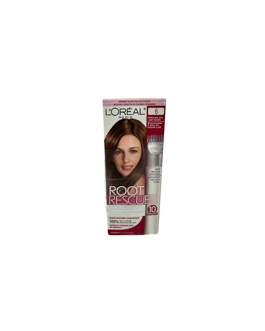 Loreal Paris Root Rescue 10 Minute Root Coloring Kit, Light Brown Hair Color