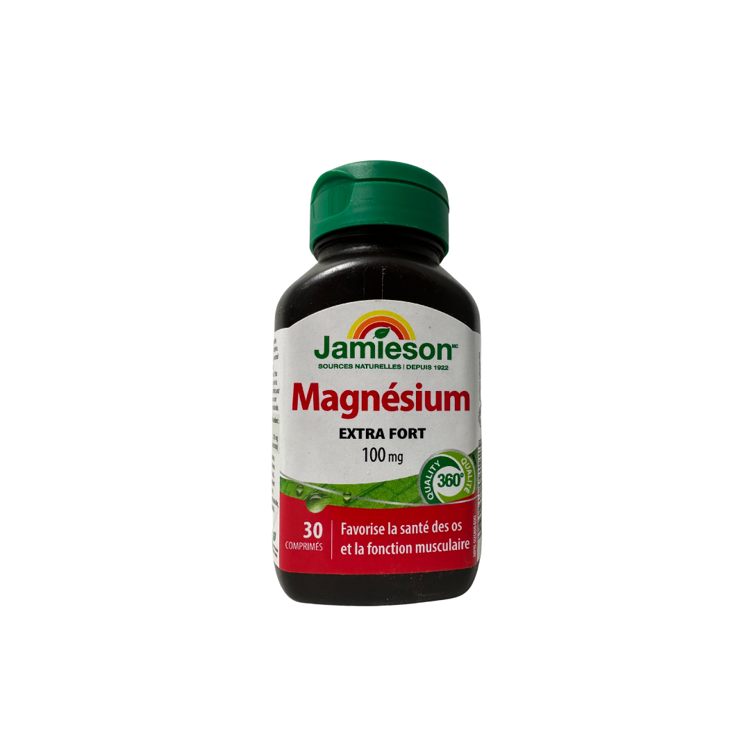 Jamieson Magnesium 100mg Extra Strength 30 Tablets