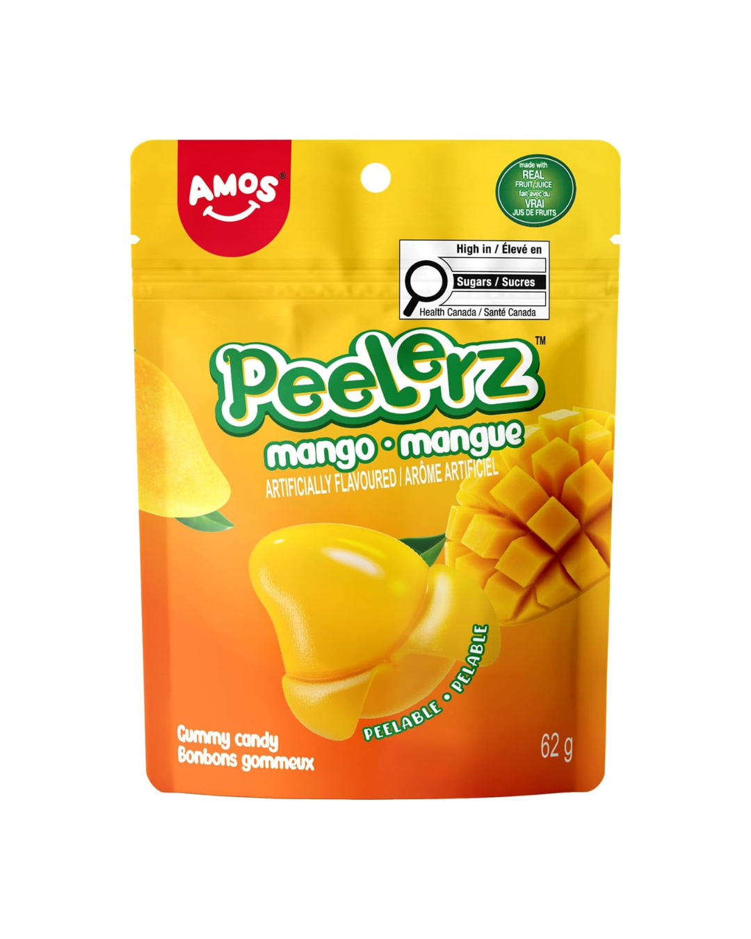Amos Peelerz Mango Gummy Candy 85g
