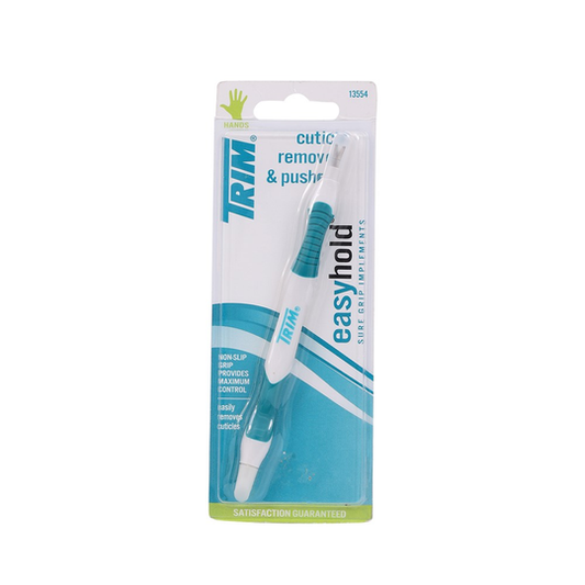 TRIM CUTICLE REMOVER & PUSHER NON SLIP GRIP PROVIDES MAXIMUM CONTROL