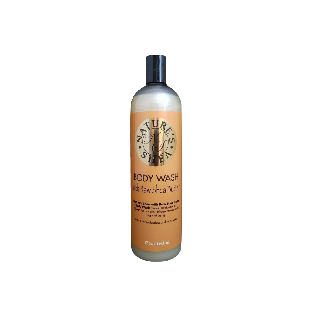 Nature's Shea Body Wash with Raw Shea Butter 12 OZ