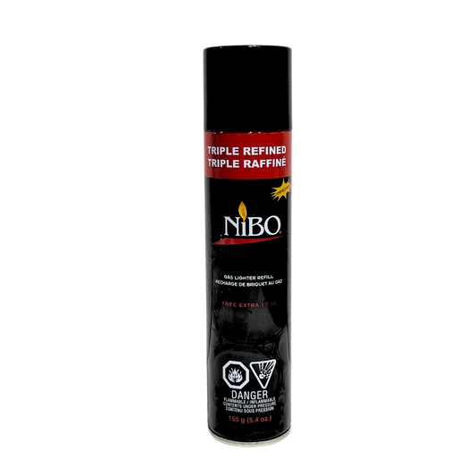 Nibo Refined Premium Butane 162g(5.7oz) 300ml 5x Refined Fuel Gas Lighter Refill (1 Can)