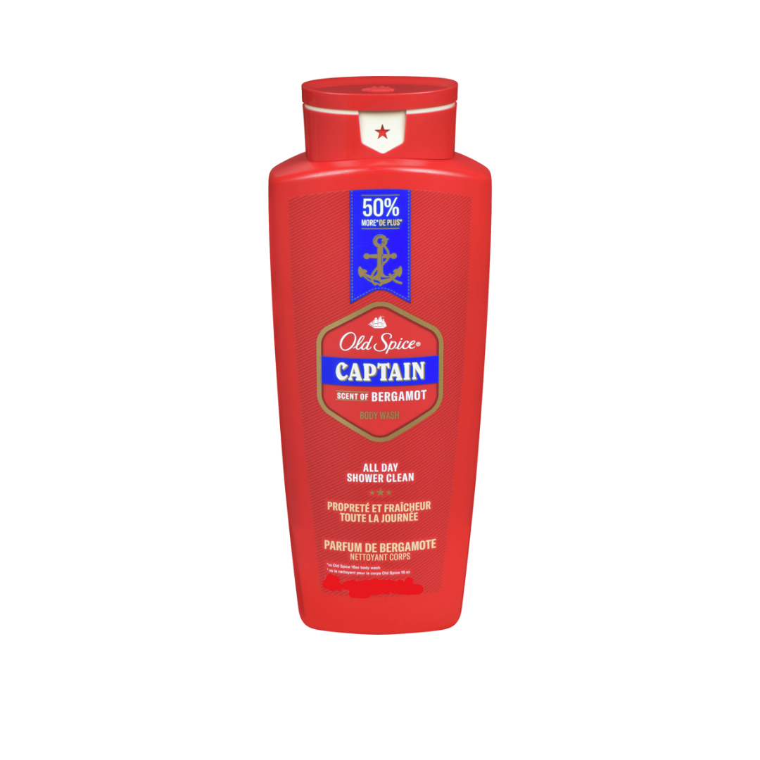 Old Spice Captain Body Wash, Bergamot Scent 473ml