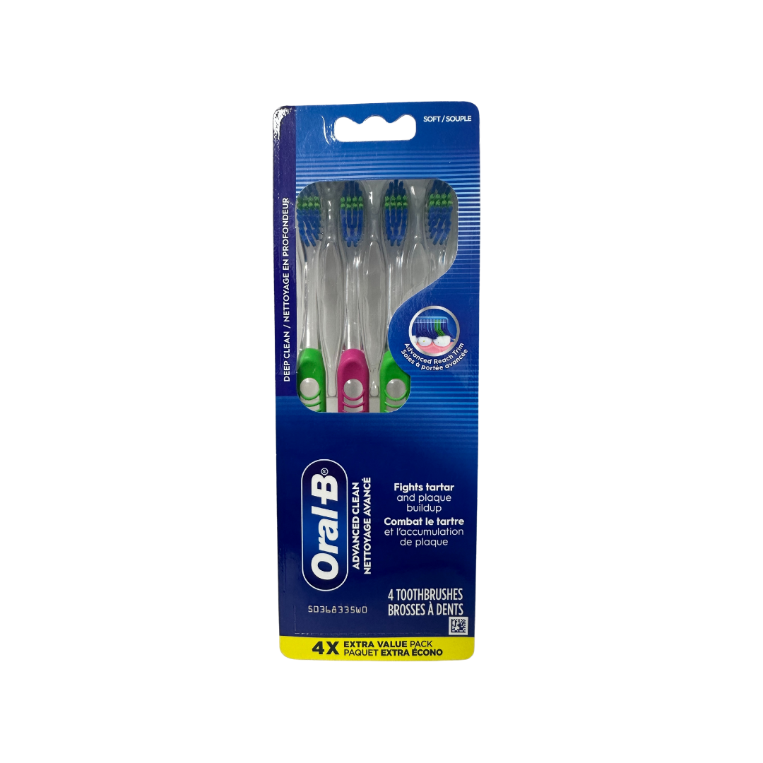 Oral-B Pro-Health All in One Toothbrush, Advanced Clean Soft, 4 count