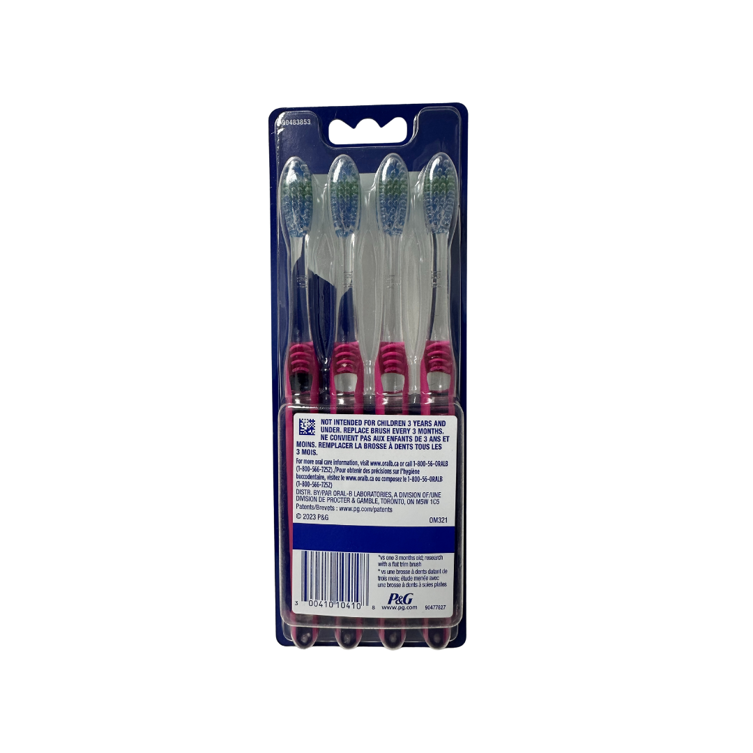 Oral-B Toothbrush, Soft, 4 count