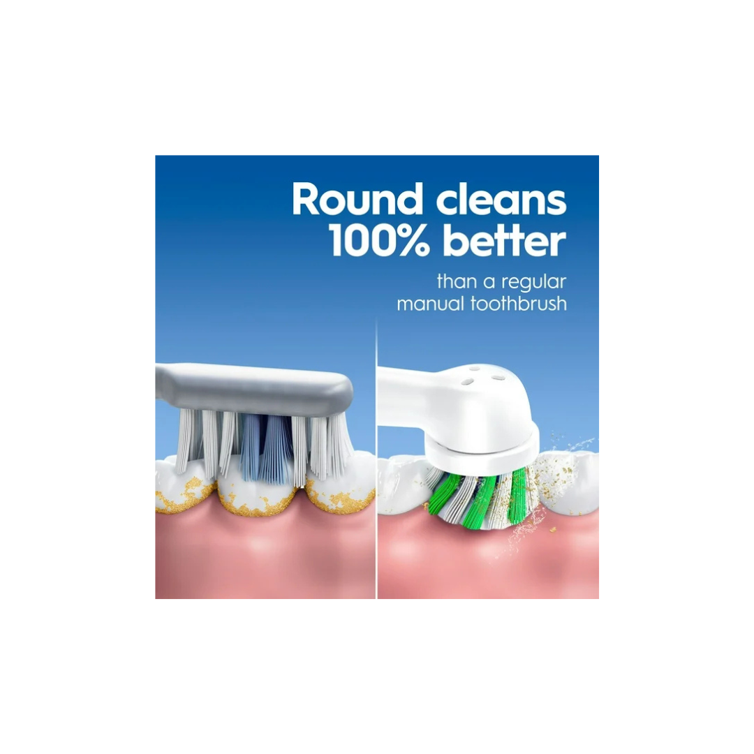 Oral B Pro Clean Battery Toothbrush, Deep Clean - White, 1 Toothbrush, 1 Brush Head, Built-in Timer and batteries included