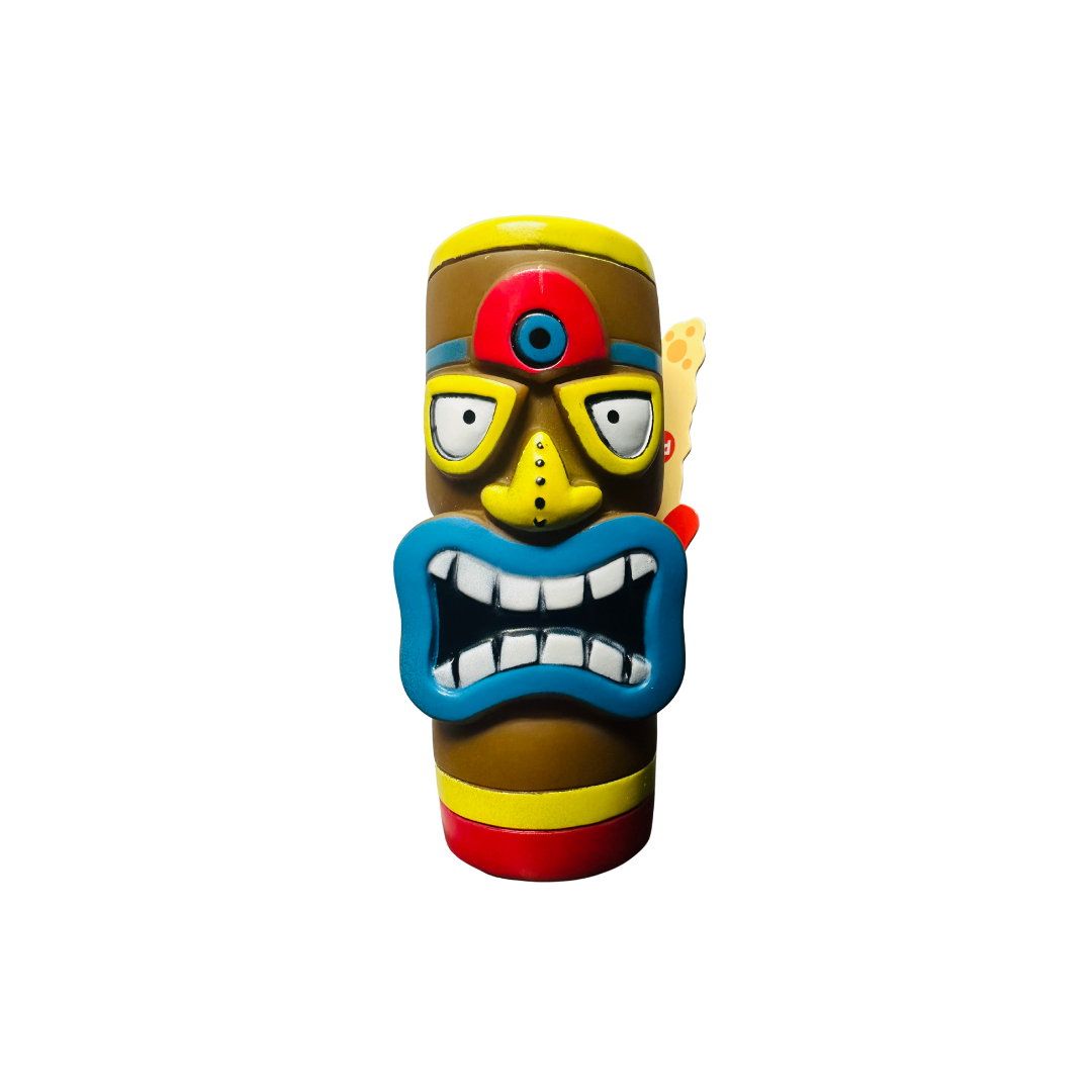 PET TOYS TIKI HEAD SQUEEZING TOY