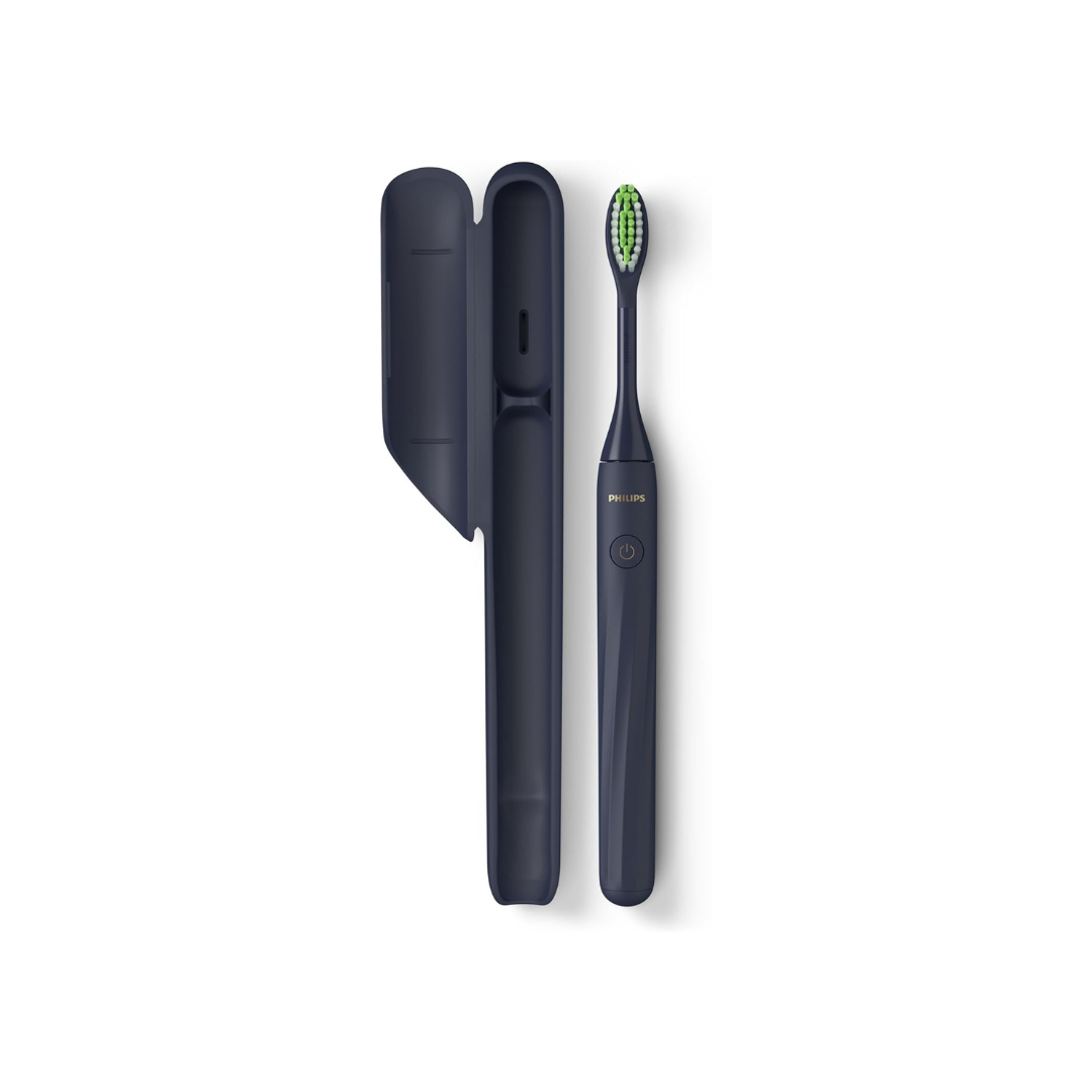 PHILIPS One By Sonicare Battery Toothbrush, Midnight, Hy1100/04, 1 Count