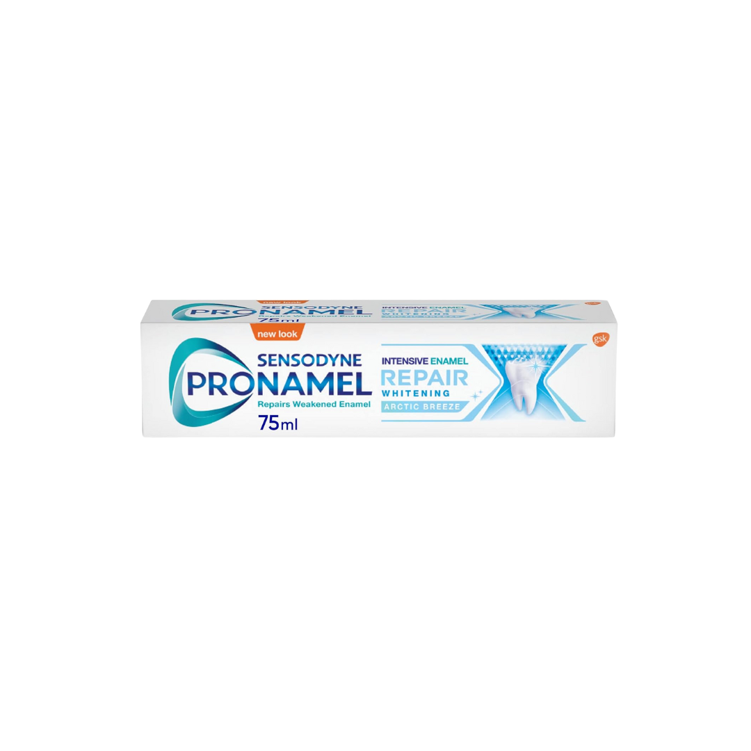 SENSODYNE PRONAMEL Toothpaste, Intensive Enamel Repair Whitening, Arctic Breeze, 75 mL (Packaging May Vary)