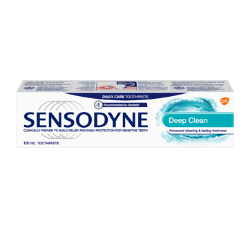 Sensodyne Deep Clean Daily Toothpaste for Sensitive Teeth Mint, 100 ml