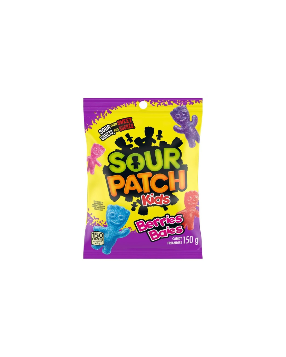 Sour Patch Kids Berries Candy, Sour then Sweet, Gummy Candy, 150 g