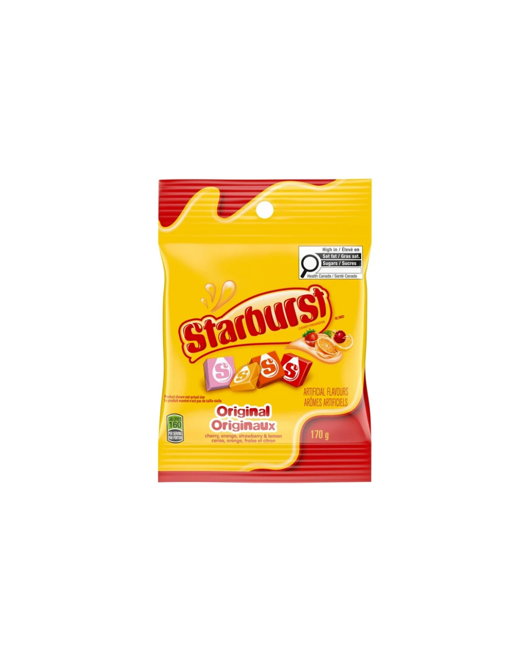 STARBURST, Original Chewy Candy, Sharing Bag, 170g, STARBURST ORIG FRUIT