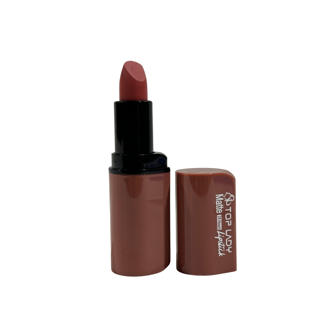 Huda Beauty Top Lady Matte Lipstick A posh Pink Suede (warm Toned) A4